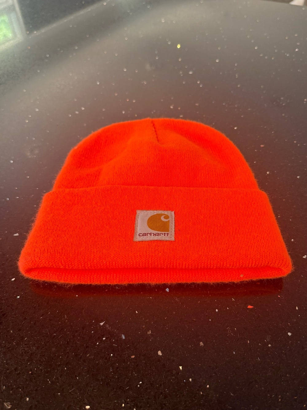 Carhartt Bright Orange Cuffed Beanie